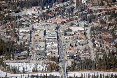 14 Banff Downtown Close Up With Bow River From Banff Gondola On Sulphur Mountain In Winter
